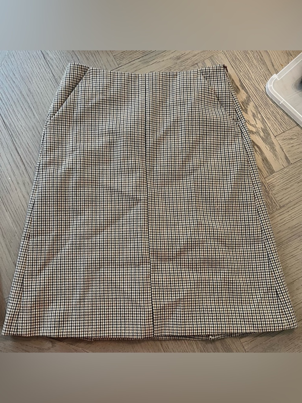 Piazza Sempione Knee-Length Wool Pencil Skirt Houndstooth Size 4 - Picture 12 of 13